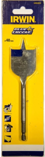 Broca plana para madera 40 mm IRWIN Blue Groove