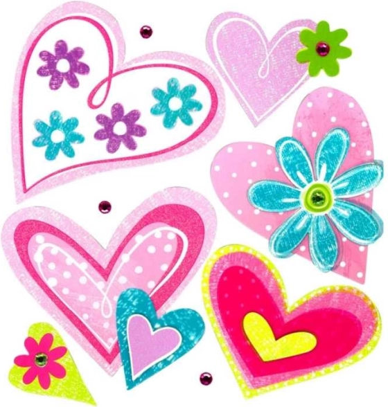 Small Foot Decoraciones autoadhesivas para pared Corazón