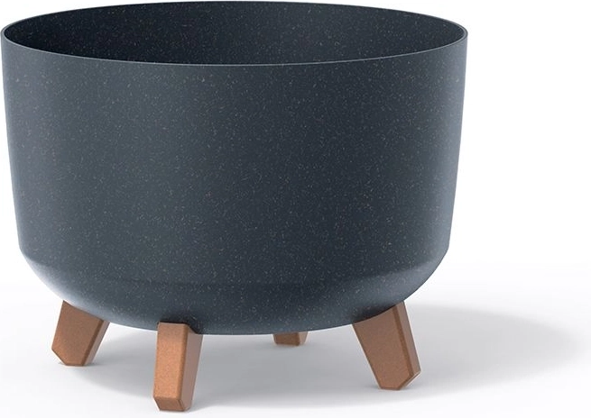 Maceta Gracia Standard Eco Wood 33,9 cm antracita