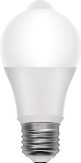 Bombilla LED RETLUX E27 con sensor PIR y crepuscular, 8 W, blanco cálido