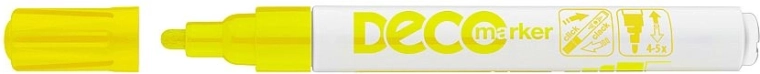 Rotulador decorativo tipo laca ICO, amarillo, 2–4 mm