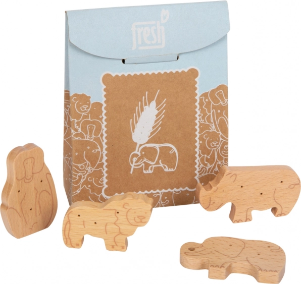 Galletas de madera con animales Fresh