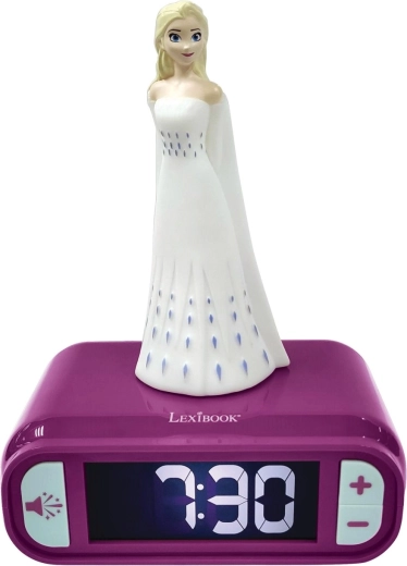 Despertador con luz nocturna LED 3D de Frozen Elsa