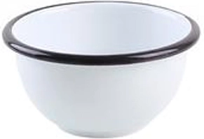 Cuenco esmaltado 10 cm blanco