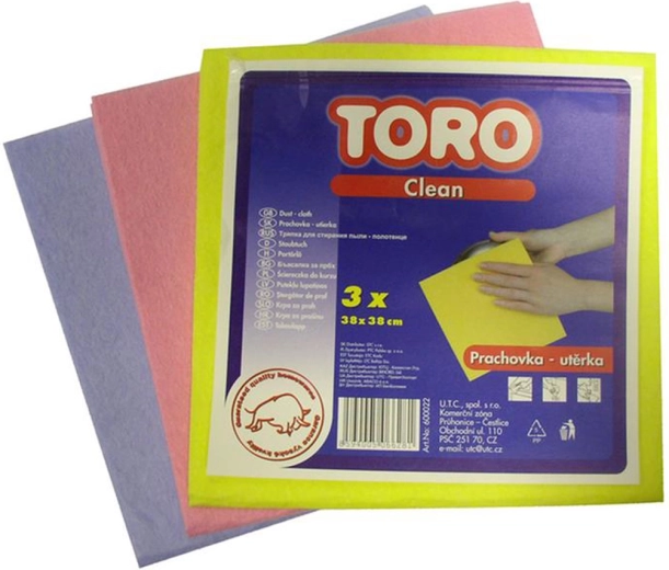 Paño antipolvo de tela no tejida 38 × 38 cm, 3 uds.