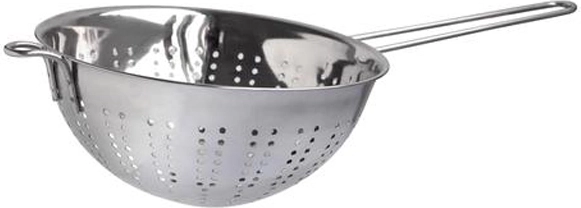 Colador de acero inoxidable de 10 cm con mango largo