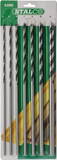 Juego de brocas para madera 300 mm STALCO, 7 unidades