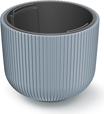 Maceta Milly con inserto 20 cm, gris claro