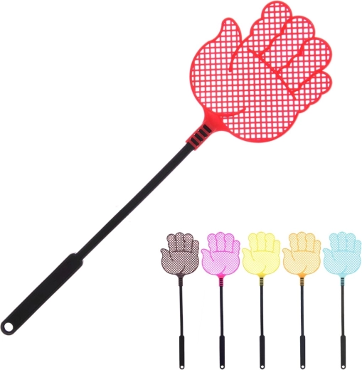 Matamoscas con forma de mano de plástico UH (colores surtidos)