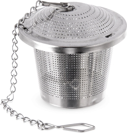 Colador de té de acero inoxidable con cadena 4,5 cm