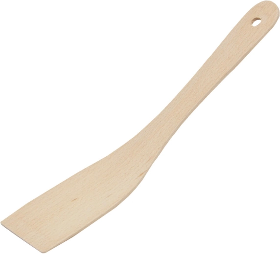 Espátula de madera curvada de 27 × 5 cm de madera de haya