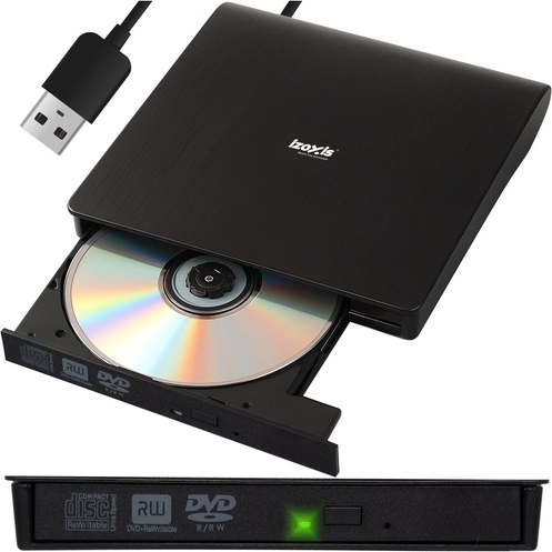 Unidad externa de CD/DVD con grabadora Izoxis