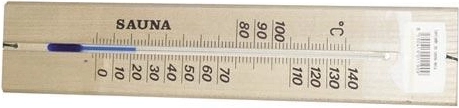 Termómetro de sauna de madera 27 cm para pared