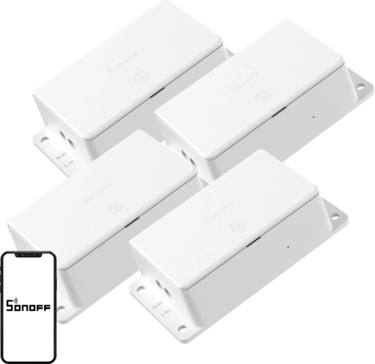 Sonoff Basic R5 Gen5 interruptor inteligente Wi‑Fi Matter 10 A (4 uds)