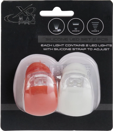 Luz LED de silicona con 3 modos (rojo y blanco) – set de 2 uds.