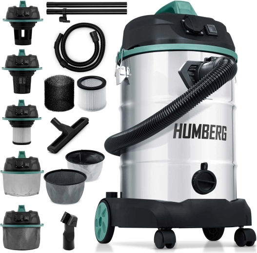 Aspiradora industrial Humberg para líquidos y sólidos 30 l 1600 W