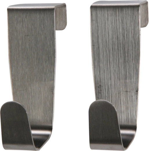 Altomdesign juego de 2 ganchos de acero inoxidable 8,5 × 2,6 cm