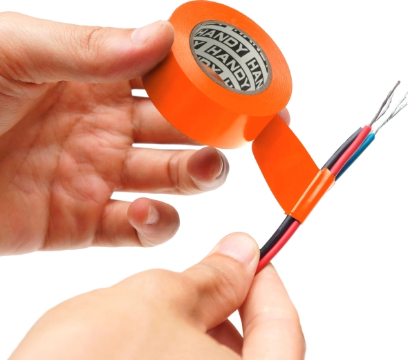 Cinta aislante de PVC naranja 19 mm × 10 m