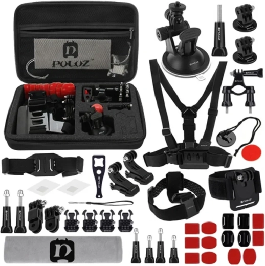 PULUZ kit completo de accesorios para cámaras de acción 45 en 1 - 1 unidad