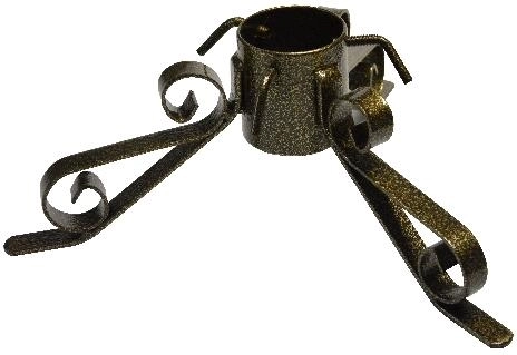 Soporte metálico dorado para árbol de Navidad
