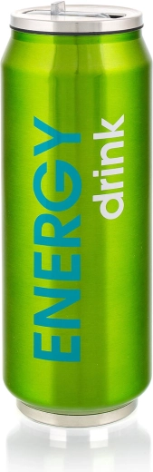 Termotaza con forma de lata BE COOL ENERGY 430 ml – verde