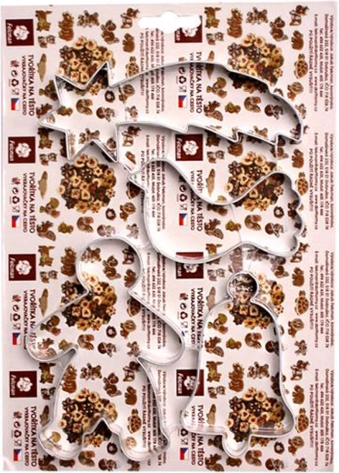 Set de cortadores para galletas – cometa, paloma, niño, campana (4 uds.)