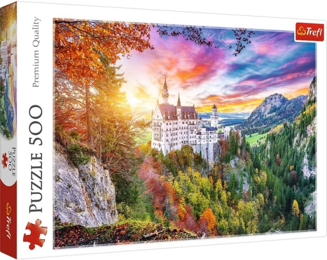 Puzzle de 500 piezas – vista del castillo de Neuschwanstein, Alemania TREFL