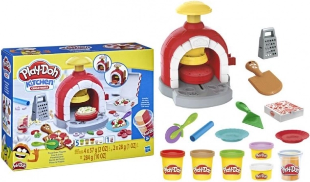 Horno de pizza Play-Doh con plastilina