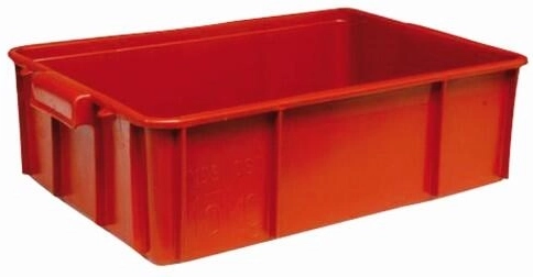 Caja para carne de plástico 60 × 40 × 17 cm, capacidad de carga 15 kg