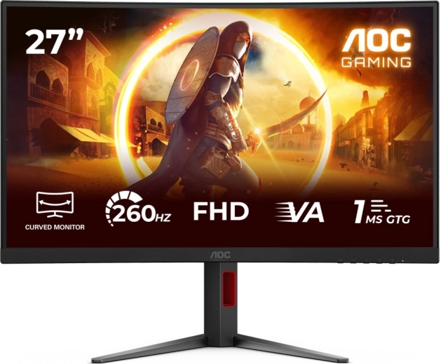AOC Gaming 27" monitor gaming curvo C27G4Z2 VA 260 Hz