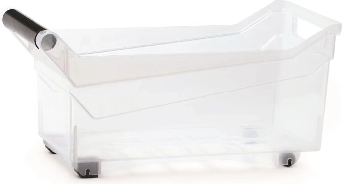 Caja de almacenamiento de plástico con ruedas 10 l NUK, transparente