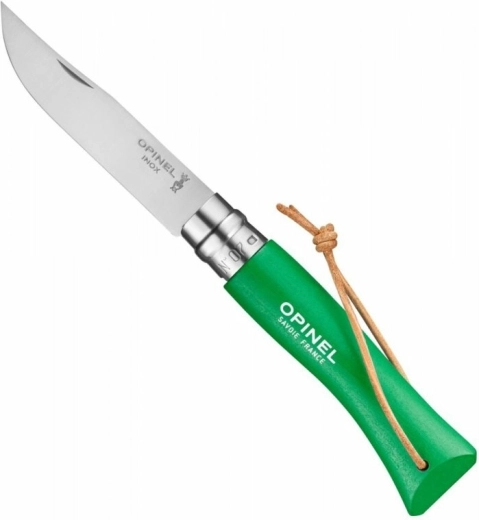 Opinel N°07 Trekking Green navaja de bolsillo 8 cm, haya verde