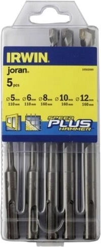 Juego de brocas de construcción IRWIN SPEEDHAMMER PLUS 5–12 mm, 5 uds.