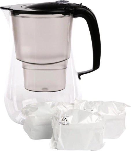 Jarra filtrante Onyx 4,2 l negra + 3× cartucho filtrante de magnesio