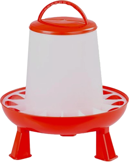 Comedero y bebedero para aves de corral 6 kg con patas