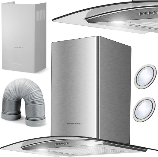 Campana extractora de pared tipo chimenea 60 cm BERDSEN BT-202 Inox