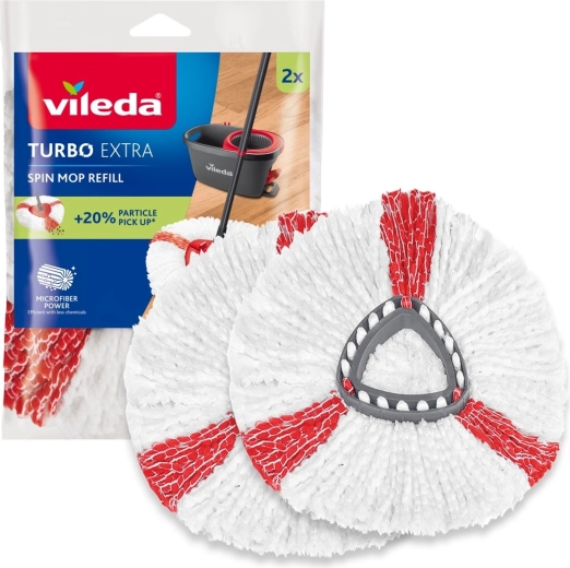 Recambio para mopa giratoria Vileda TURBO Extra - 2 uds.