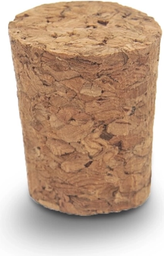 Tapón cónico de corcho natural 10 uds