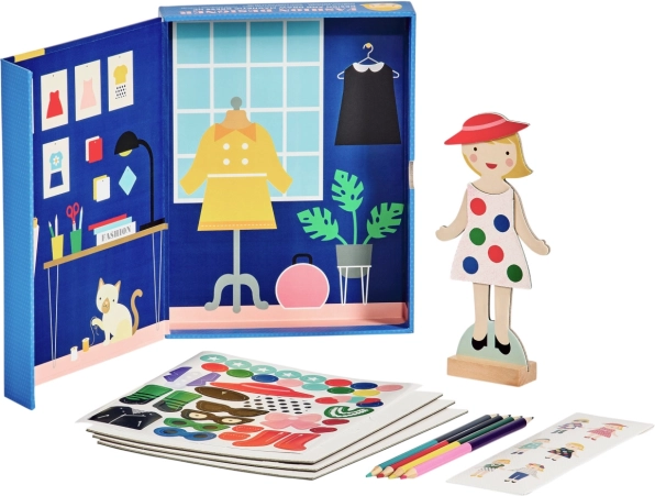Petit Collage vestir con imanes para niños