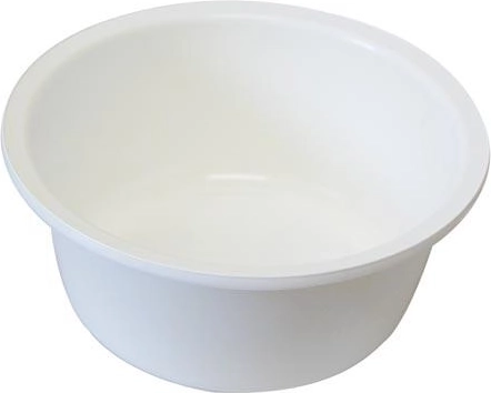 Barreño de plástico de 42 cm blanco