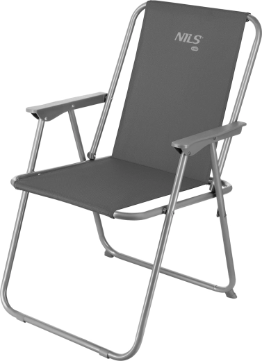 Silla plegable de camping NILS Camp gris