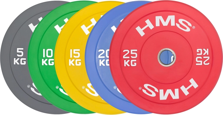 Disco bumper de colores HMS 15 kg