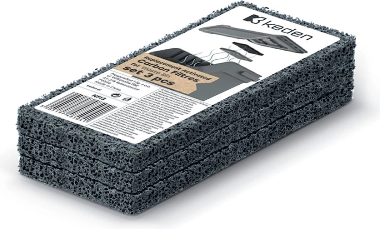 Filtros de carbón de repuesto para cubos de basura Kaddi Q – set de 3 uds.