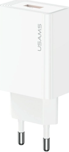 Cargador de red USAMS T69 USB-A 10,5 W 2,1 A blanco