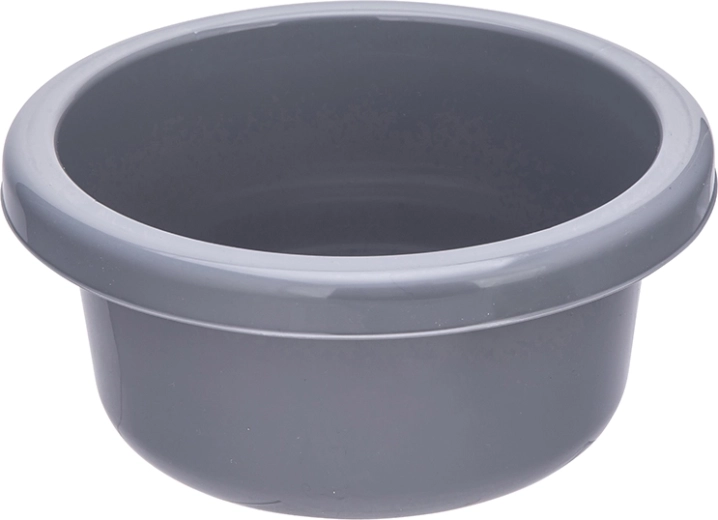 Cuenco redondo de plástico 4 l gris 26 cm