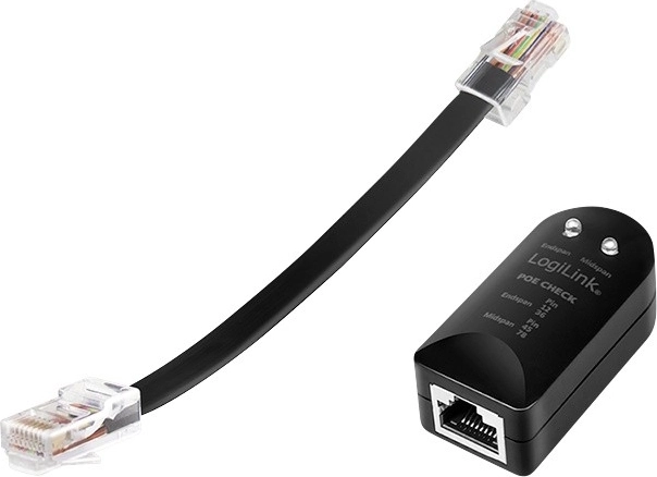 Tester de cables de red con detección PoE LOGILINK