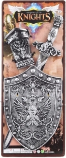Espada de plástico infantil con escudo y protector