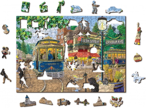 Puzzle de madera con figuras – calle victoriana XL, 1010 piezas