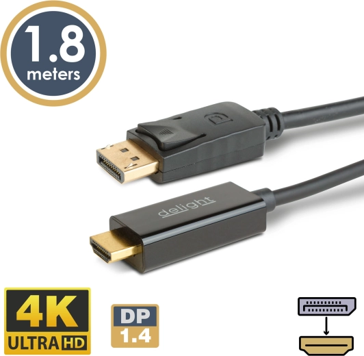 Cable DisplayPort a HDMI 4K de 1,8 m