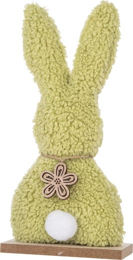 Figura decorativa Boucle conejo verde 25 cm